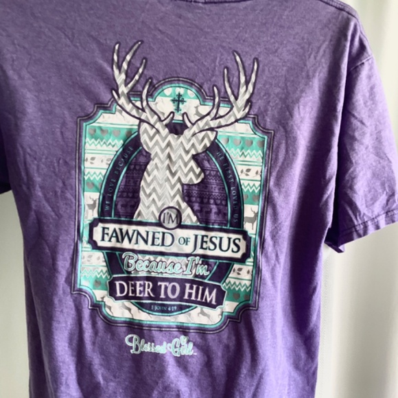 BLESSED GIRL….pretty tee … size M - Picture 3 of 3